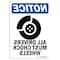 Signmission OSHA Notice, 7" Height, All Drivers Sign With Symbol, 7" X 5", Portrait OS-NS-D-57-V-10105 - alternate 1